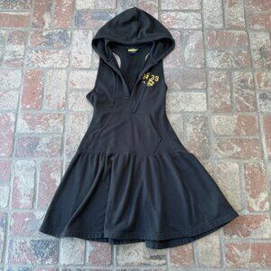 Ralph Lauren Rugby Sleeveless Sweatshirt Dress Hooded Size M
